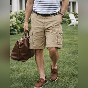 Polo Ralph Lauren Men’s Tan Cargo Shorts – NWT – Size 42 – Classic Fit